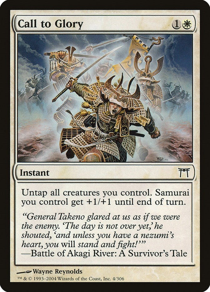 Image for Call to Glory (4) (CHK) - Magic: The Gathering