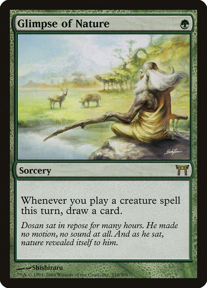 Image for Glimpse of Nature (210) (CHK) - Magic: The Gathering