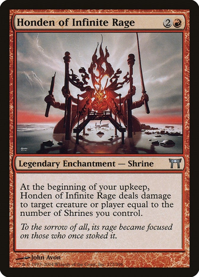 Image for Honden of Infinite Rage (172) (CHK) - Magic: The Gathering