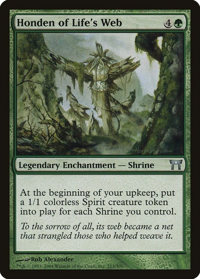 Image for Honden of Life's Web (213) (CHK) - Magic: The Gathering