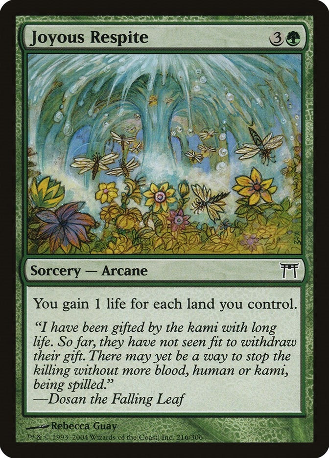 Image for Joyous Respite (216) (CHK) - Magic: The Gathering