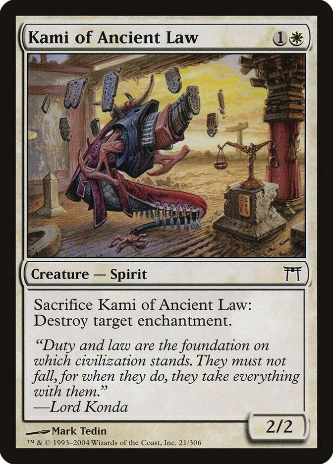 Image for Kami of Ancient Law (21) (CHK) - Magic: The Gathering