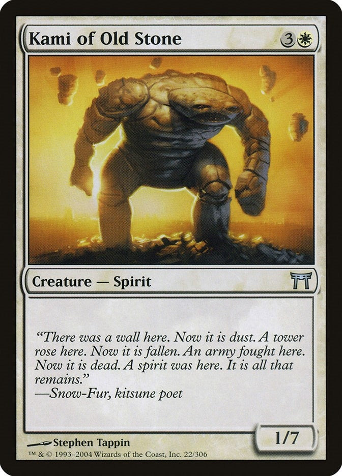 Image for Kami of Old Stone (22) (CHK) - Magic: The Gathering