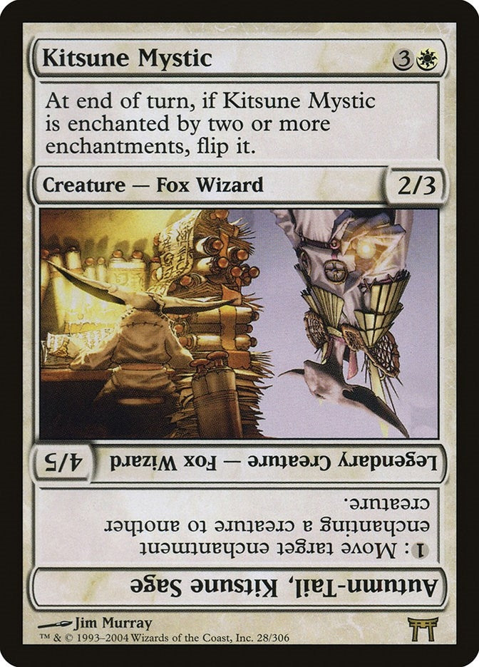 Image for Kitsune Mystic // Autumn-Tail, Kitsune Sage (28) (CHK) - Magic: The Gathering