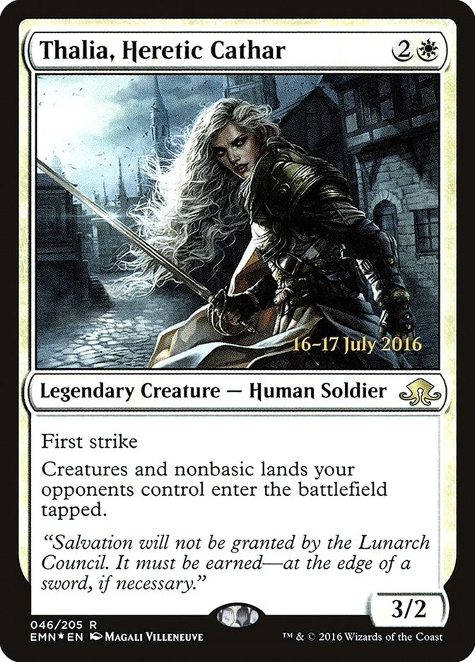 Image for Thalia, Heretic Cathar (46) (PRE) - Magic: The Gathering