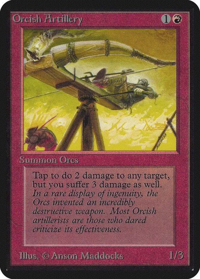 Image for Orcish Artillery (LEA) - Magic: The Gathering
