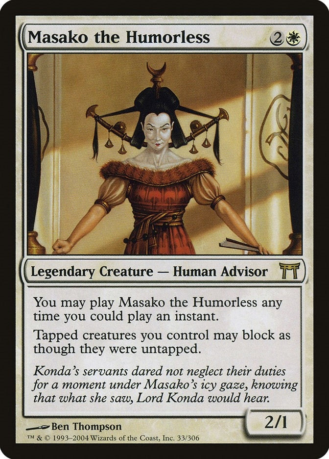 Image for Masako the Humorless (33) (CHK) - Magic: The Gathering