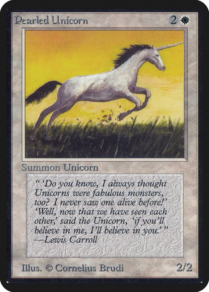 Image for Pearled Unicorn (LEA) - Magic: The Gathering
