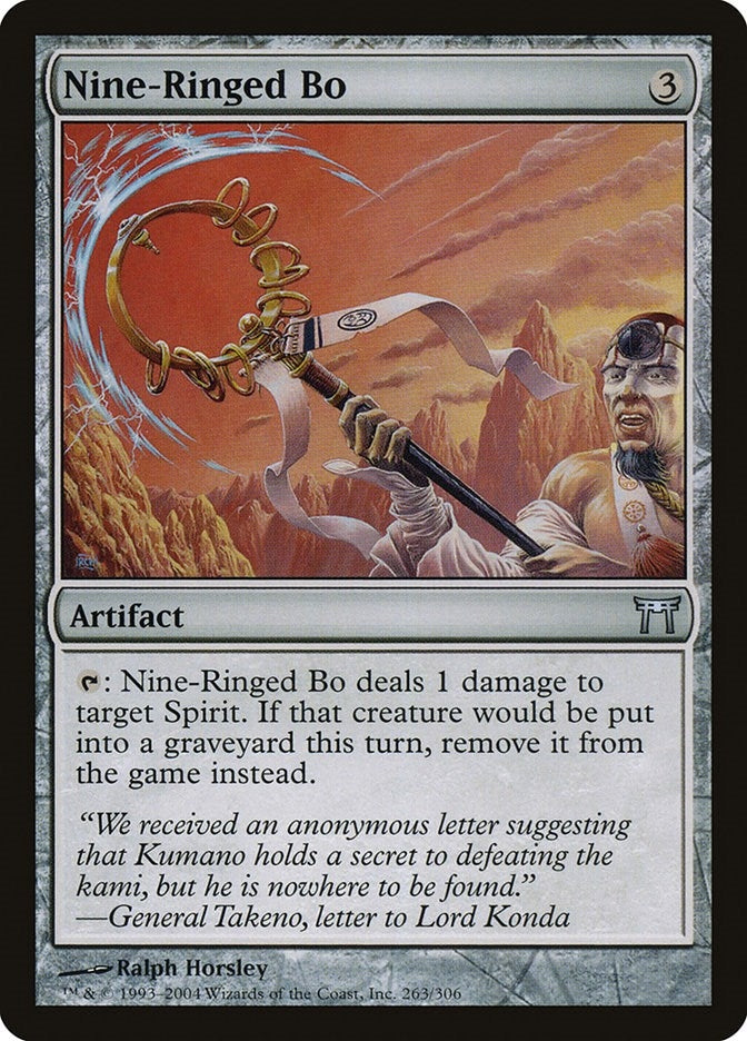 Image for Nine-Ringed Bo (263) (CHK) - Magic: The Gathering