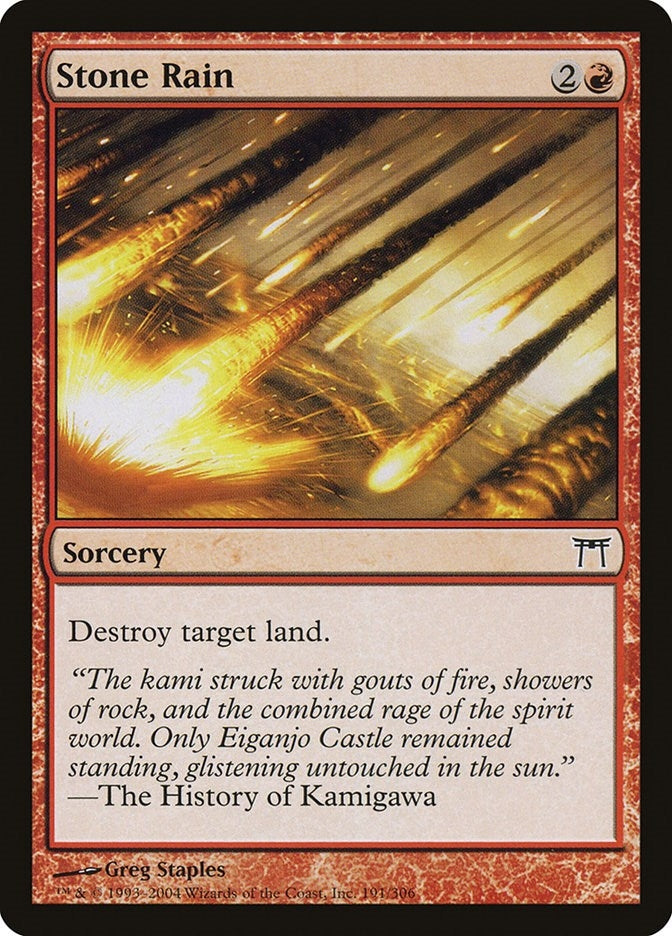 Image for Stone Rain (191) (CHK) - Magic: The Gathering