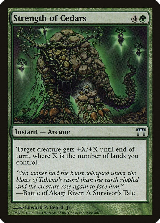 Image for Strength of Cedars (245) (CHK) - Magic: The Gathering