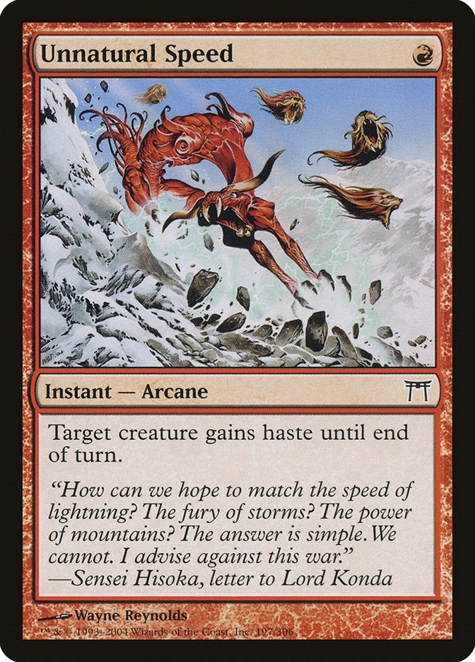 Image for Unnatural Speed (197) (CHK) - Magic: The Gathering