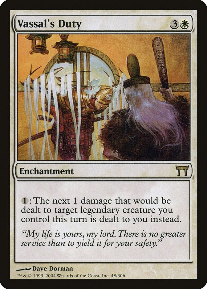 Image for Vassal's Duty (48) (CHK) - Magic: The Gathering