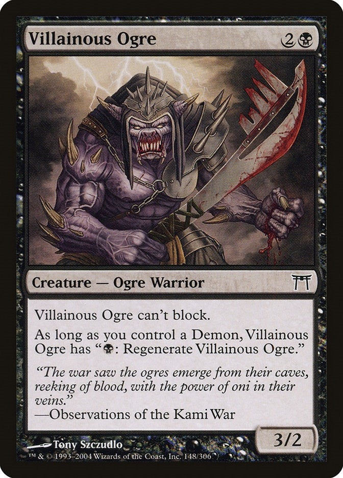Image for Villainous Ogre (148) (CHK) - Magic: The Gathering
