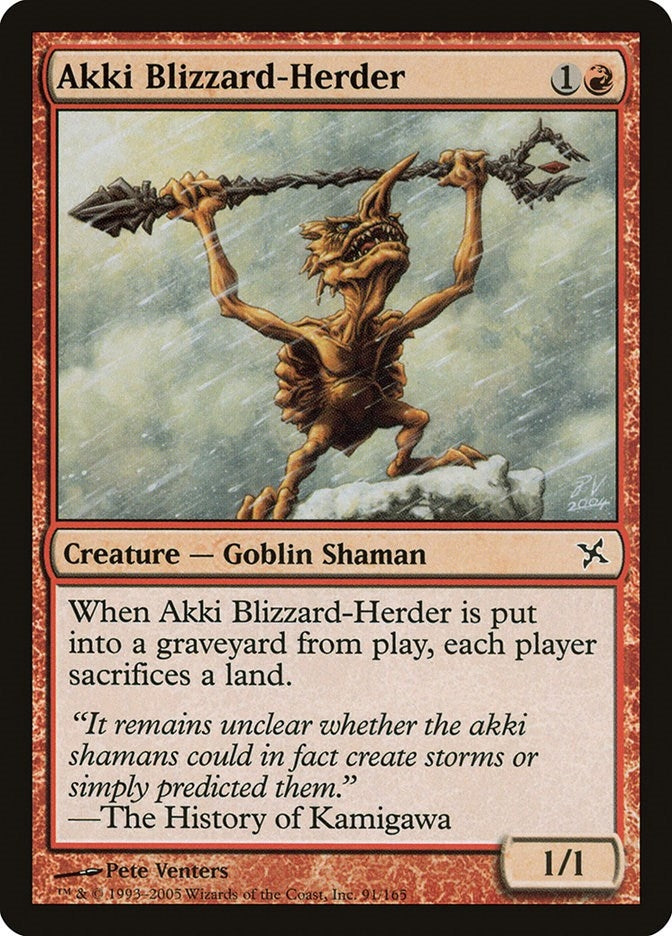 Image for Akki Blizzard-Herder (91) (BOK) - Magic: The Gathering