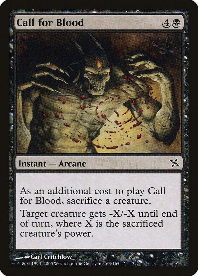 Image for Call for Blood (63) (BOK) - Magic: The Gathering