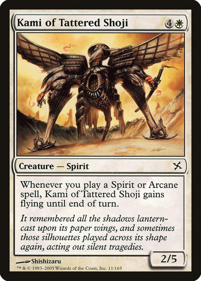 Image for Kami of Tattered Shoji (11) (BOK) - Magic: The Gathering
