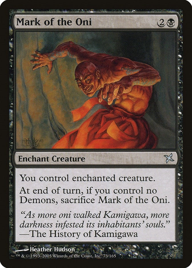 Image for Mark of the Oni (73) (BOK) - Magic: The Gathering