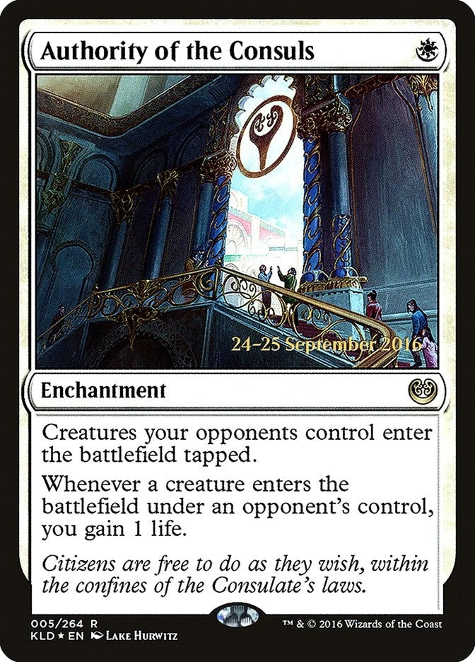Image for Authority of the Consuls (KLD) (5) (PRE) - Magic: The Gathering