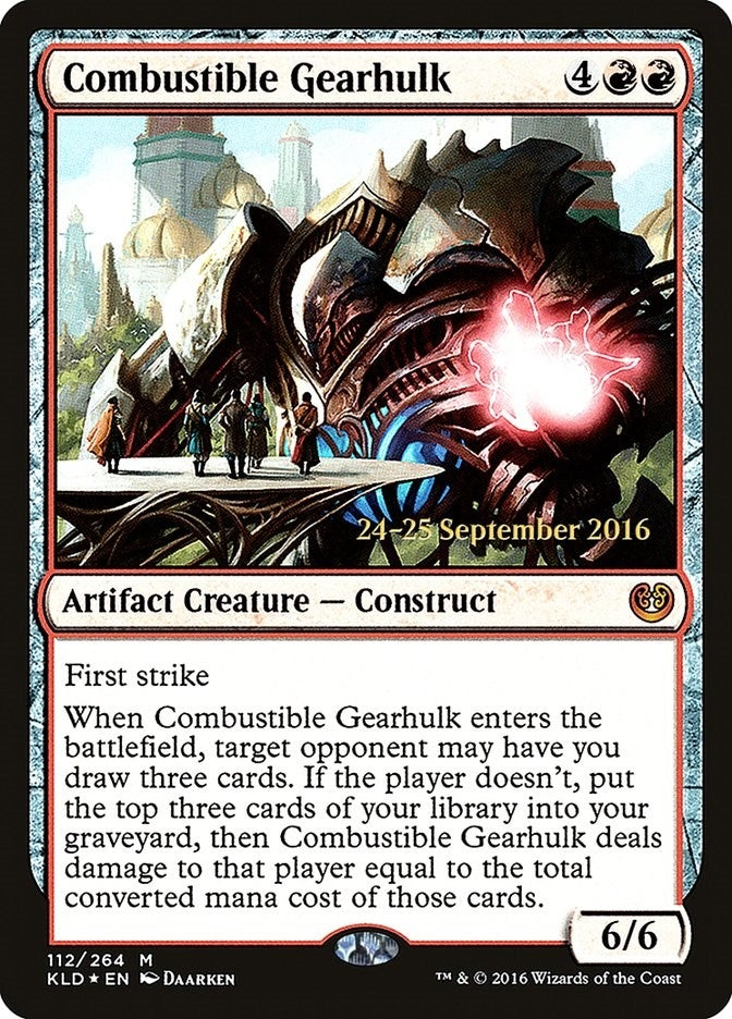 Image for Combustible Gearhulk (112) (PRE) - Magic: The Gathering