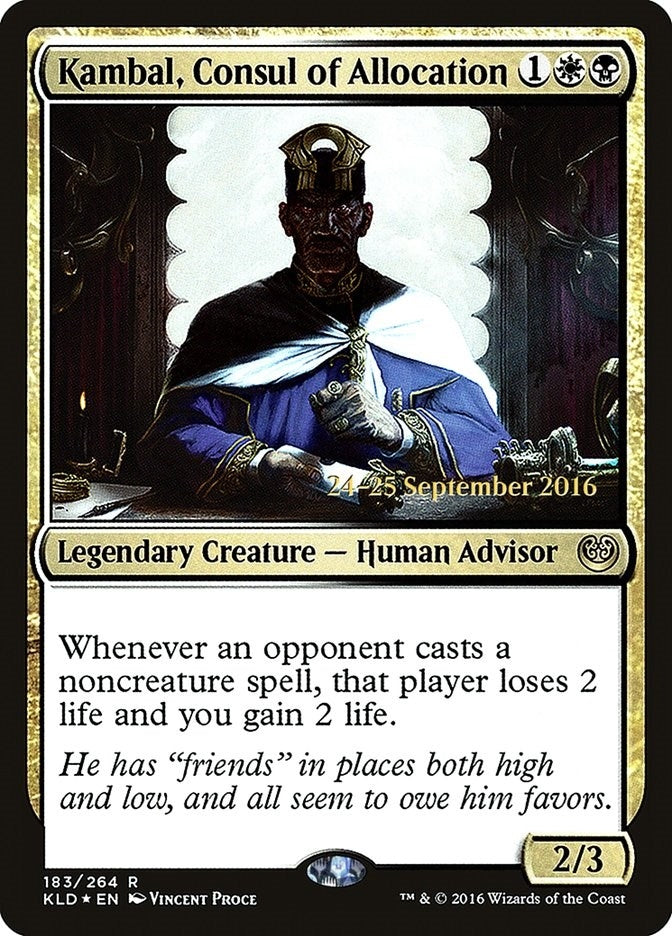 Image for Kambal, Consul of Allocation (183) (PRE) - Magic: The Gathering