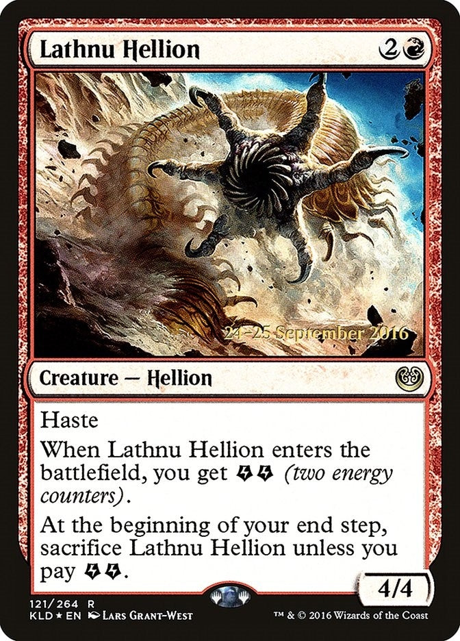 Image for Lathnu Hellion (121) (PRE) - Magic: The Gathering