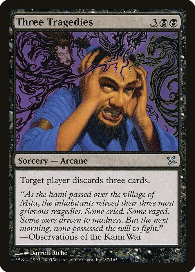 Image for Three Tragedies (87) (BOK) - Magic: The Gathering