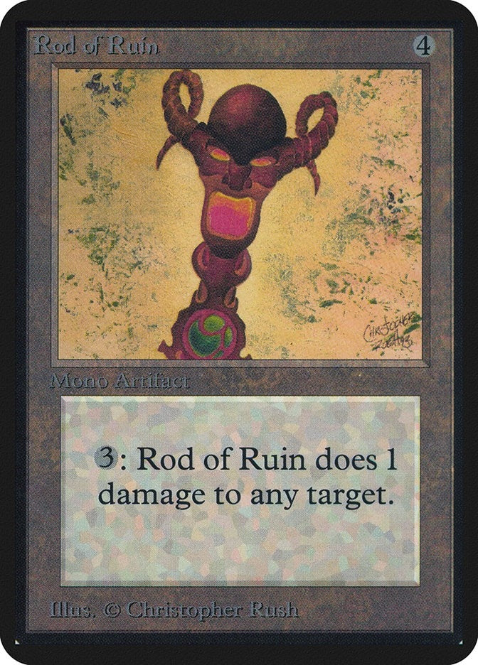Image for Rod of Ruin (LEA) - Magic: The Gathering