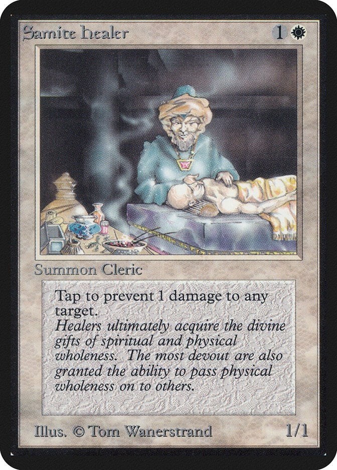 Image for Samite Healer (LEA) - Magic: The Gathering