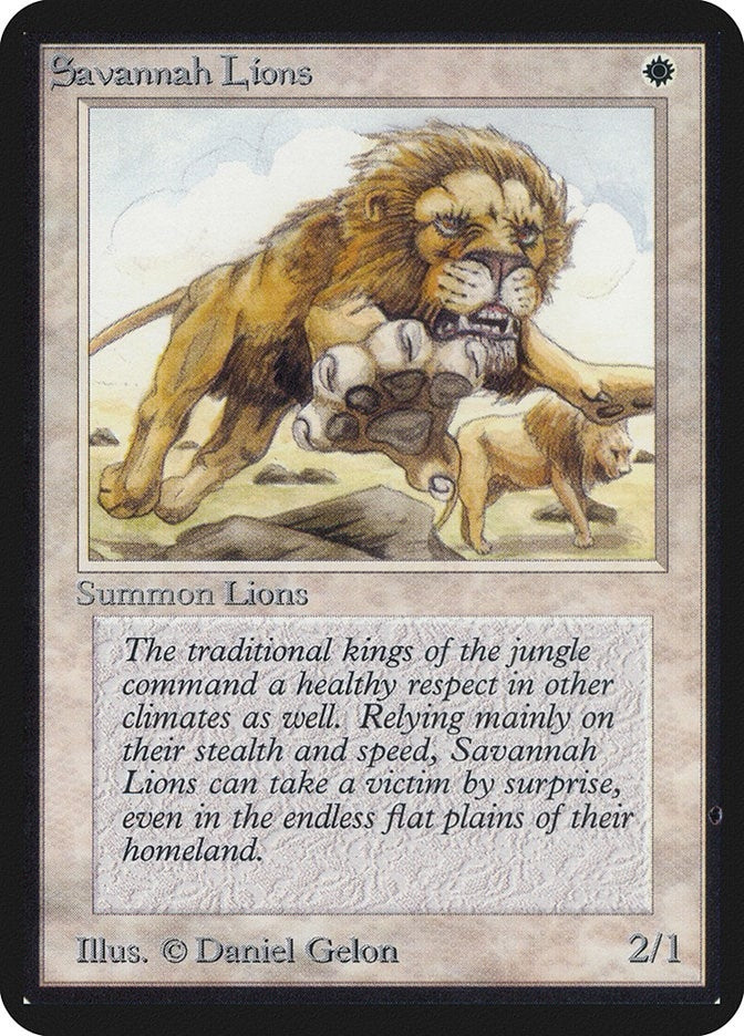 Image for Savannah Lions (LEA) - Magic: The Gathering