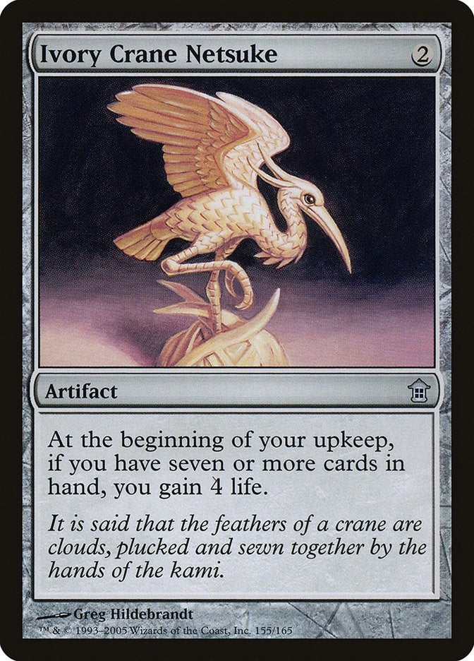 Image for Ivory Crane Netsuke (155) (SOK) - Magic: The Gathering