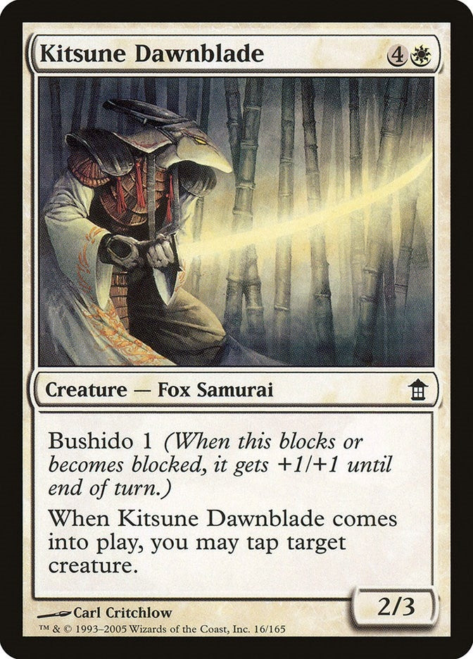Image for Kitsune Dawnblade (16) (SOK) - Magic: The Gathering