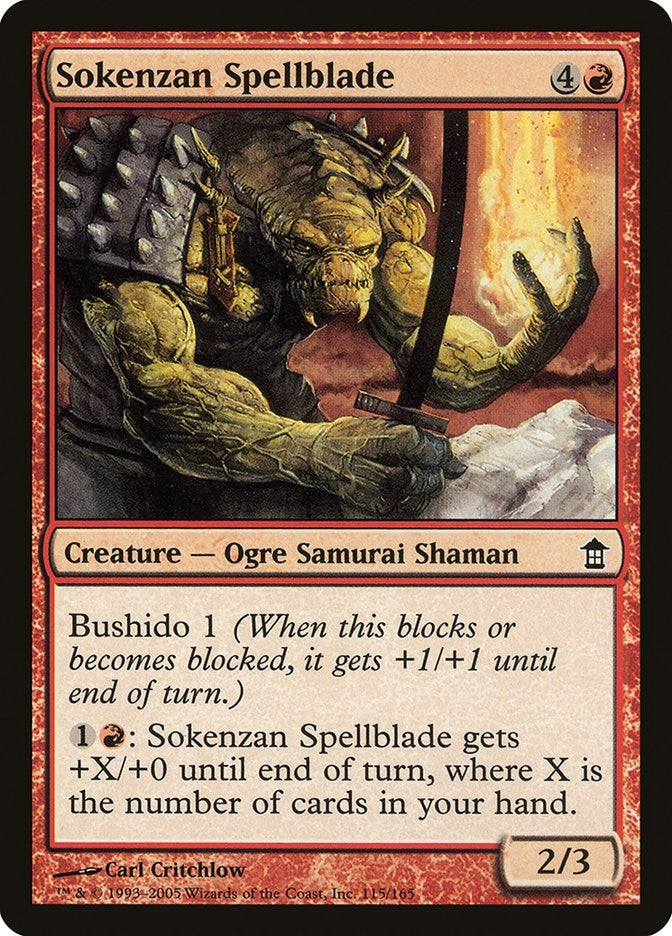 Image for Sokenzan Spellblade (115) (SOK) - Magic: The Gathering