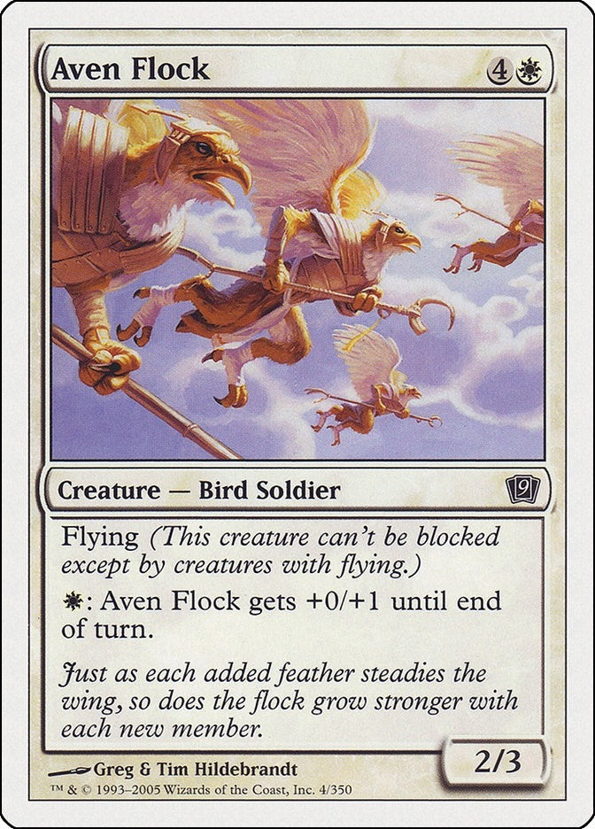 Image for Aven Flock (4) (9ED) - Magic: The Gathering