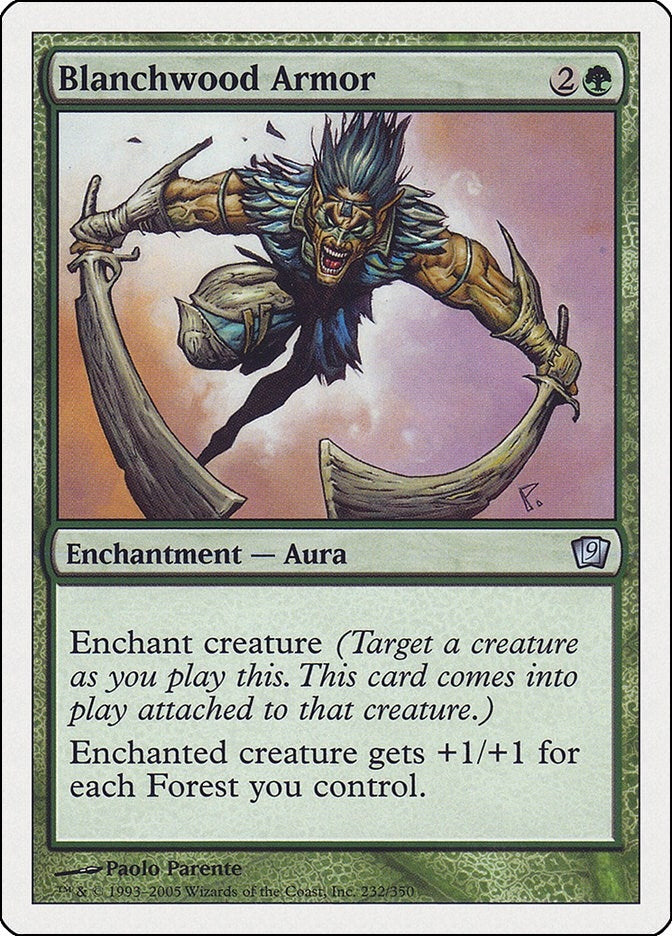 Image for Blanchwood Armor (232) (9ED) - Magic: The Gathering