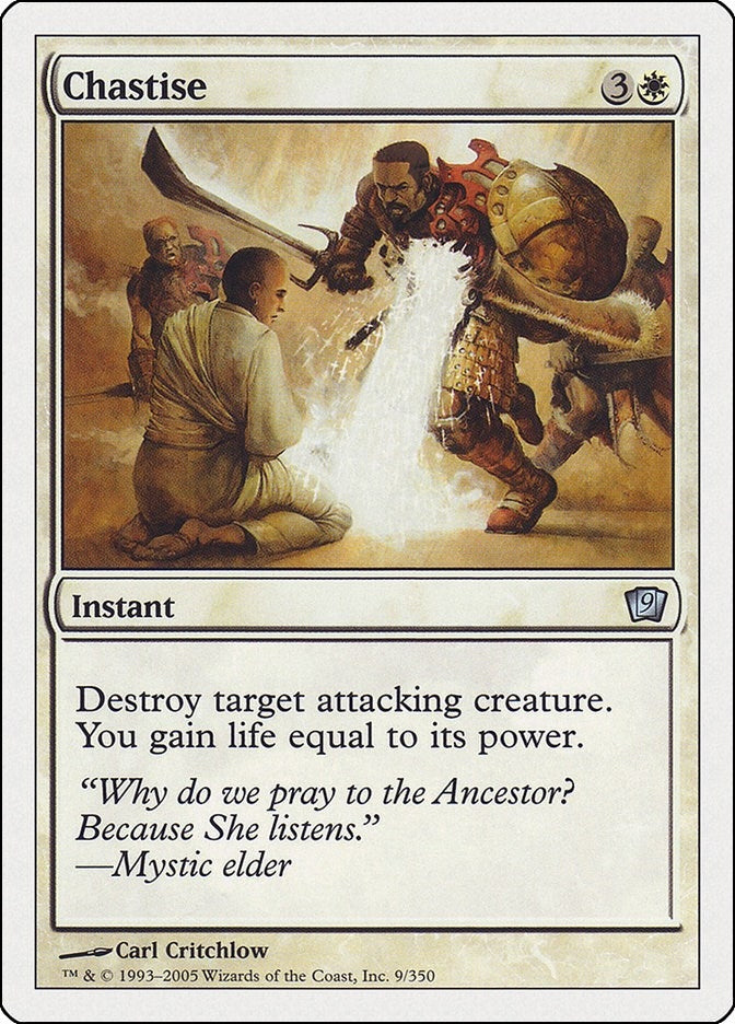 Image for Chastise (9) (9ED) - Magic: The Gathering