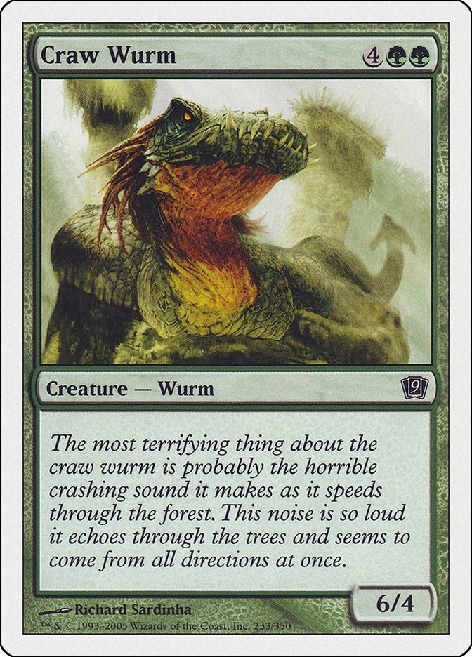 Image for Craw Wurm (233) (9ED) - Magic: The Gathering