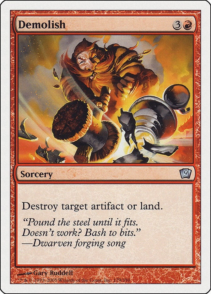 Image for Demolish (179) (9ED) - Magic: The Gathering