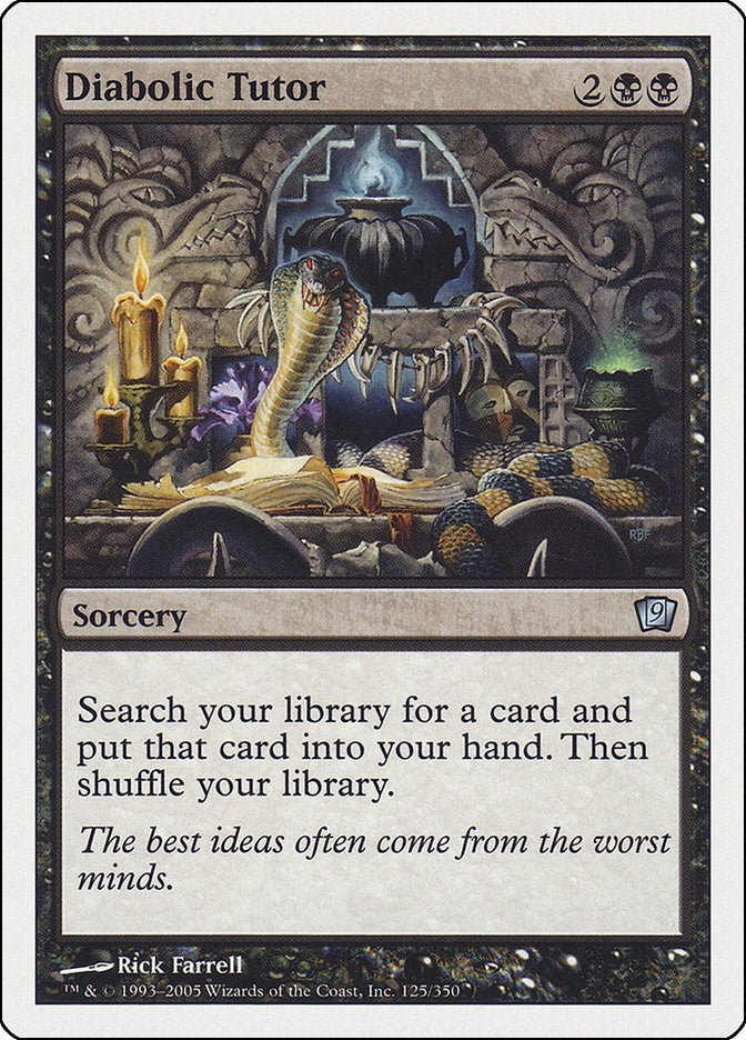 Image for Diabolic Tutor (125) (9ED) - Magic: The Gathering