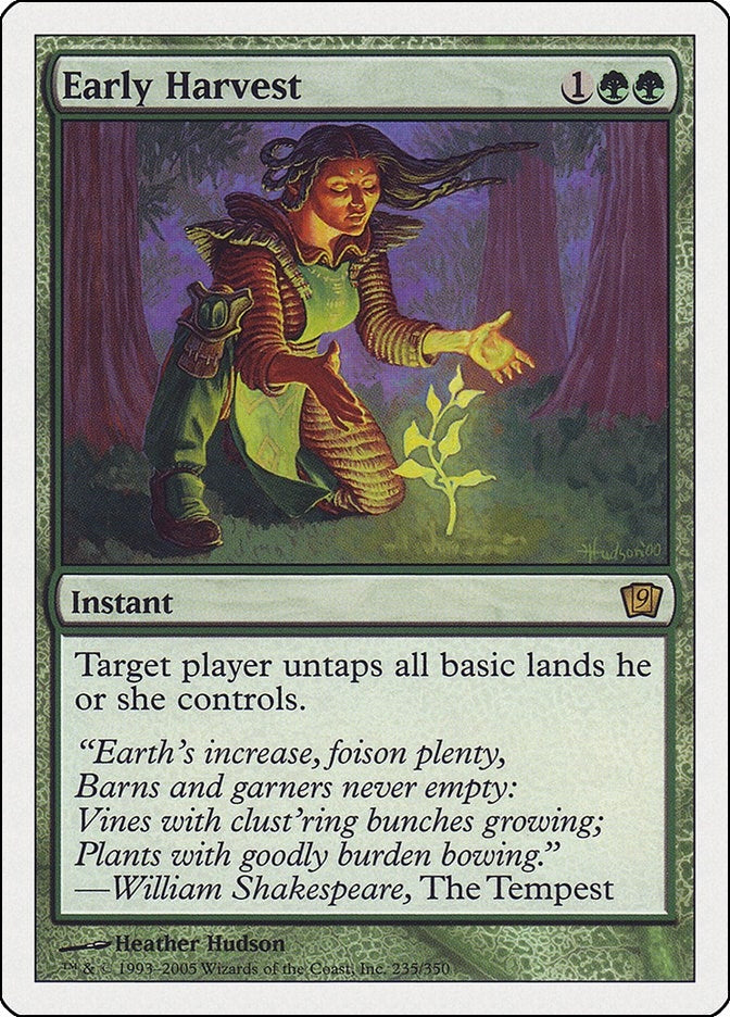 Image for Early Harvest (235) (9ED) - Magic: The Gathering