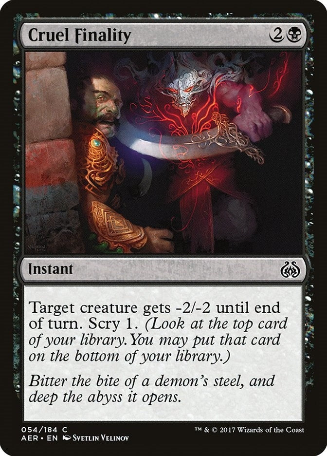 Cruel Finality (54) (AER)
