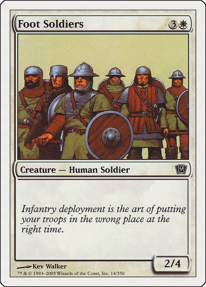 Image for Foot Soldiers (14) (9ED) - Magic: The Gathering