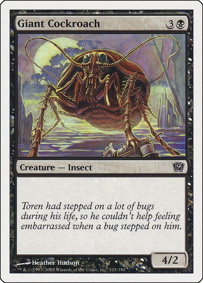 Image for Giant Cockroach (133) (9ED) - Magic: The Gathering
