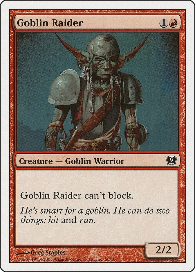 Image for Goblin Raider (S8) (9ED) - Magic: The Gathering
