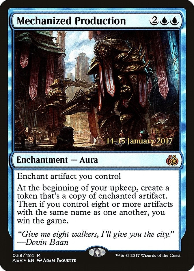 Image for Mechanized Production (38) (PRE) - Magic: The Gathering