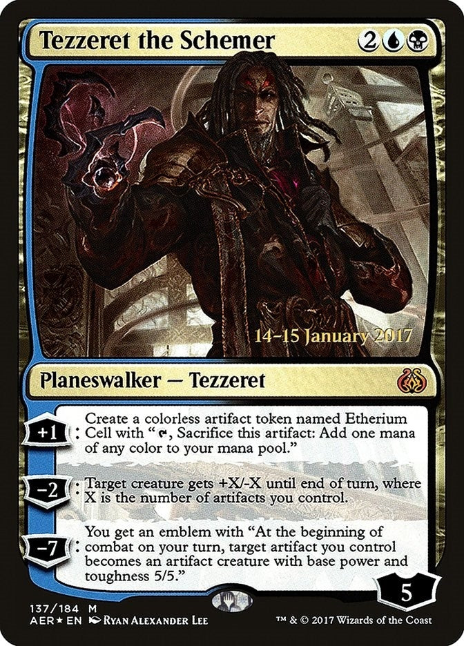 Image for Tezzeret the Schemer (137) (PRE) - Magic: The Gathering