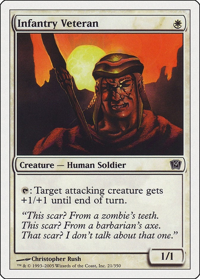 Image for Infantry Veteran (21) (9ED) - Magic: The Gathering