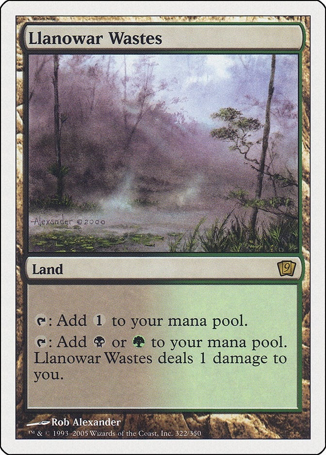 Image for Llanowar Wastes (322) (9ED) - Magic: The Gathering