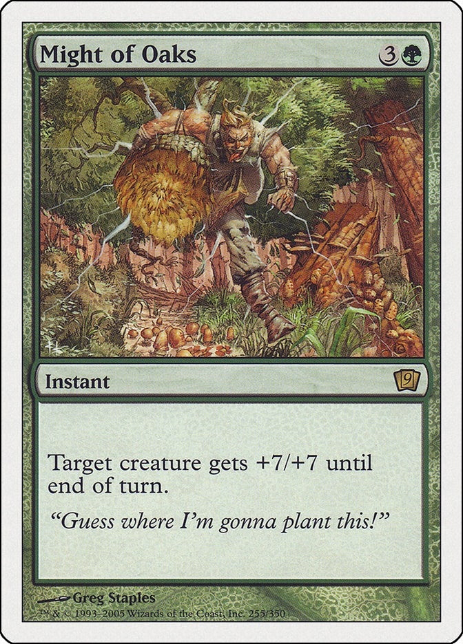 Image for Might of Oaks (255) (9ED) - Magic: The Gathering