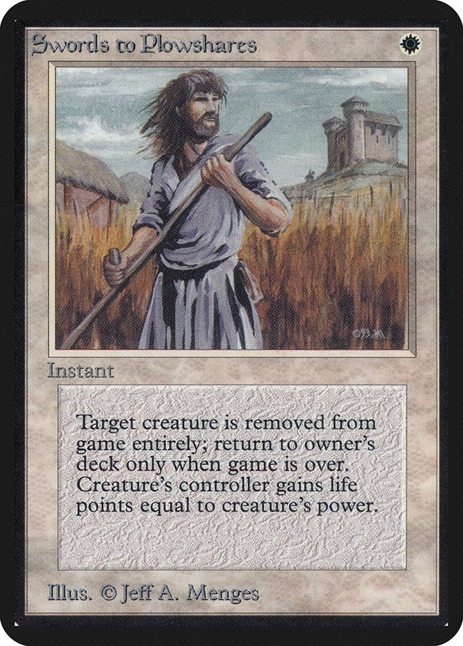 Image for Swords to Plowshares (LEA) - Magic: The Gathering